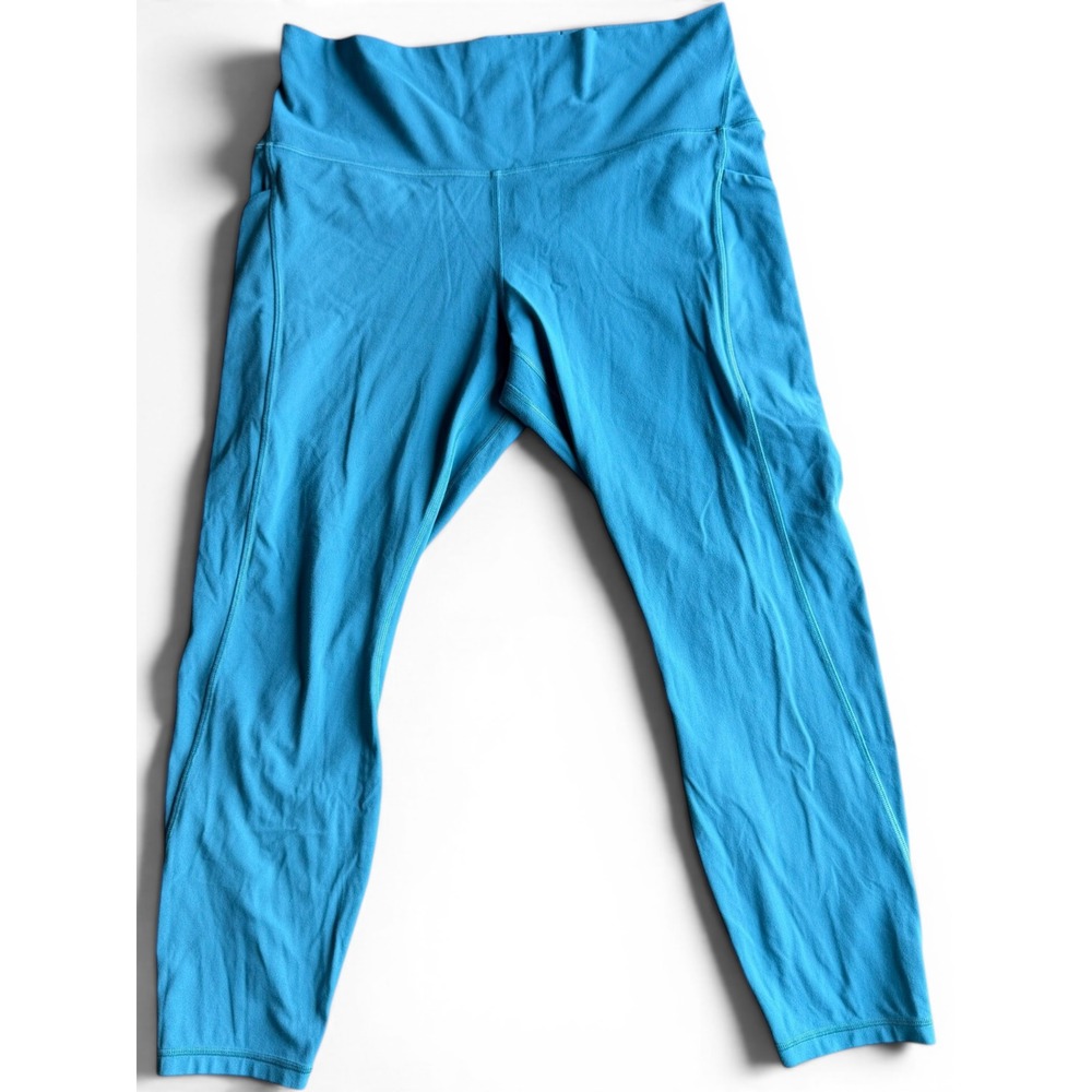 Lululemon Align High-Rise Pant with Pockets 25 Teal Blue Size 14 LW5DSHS